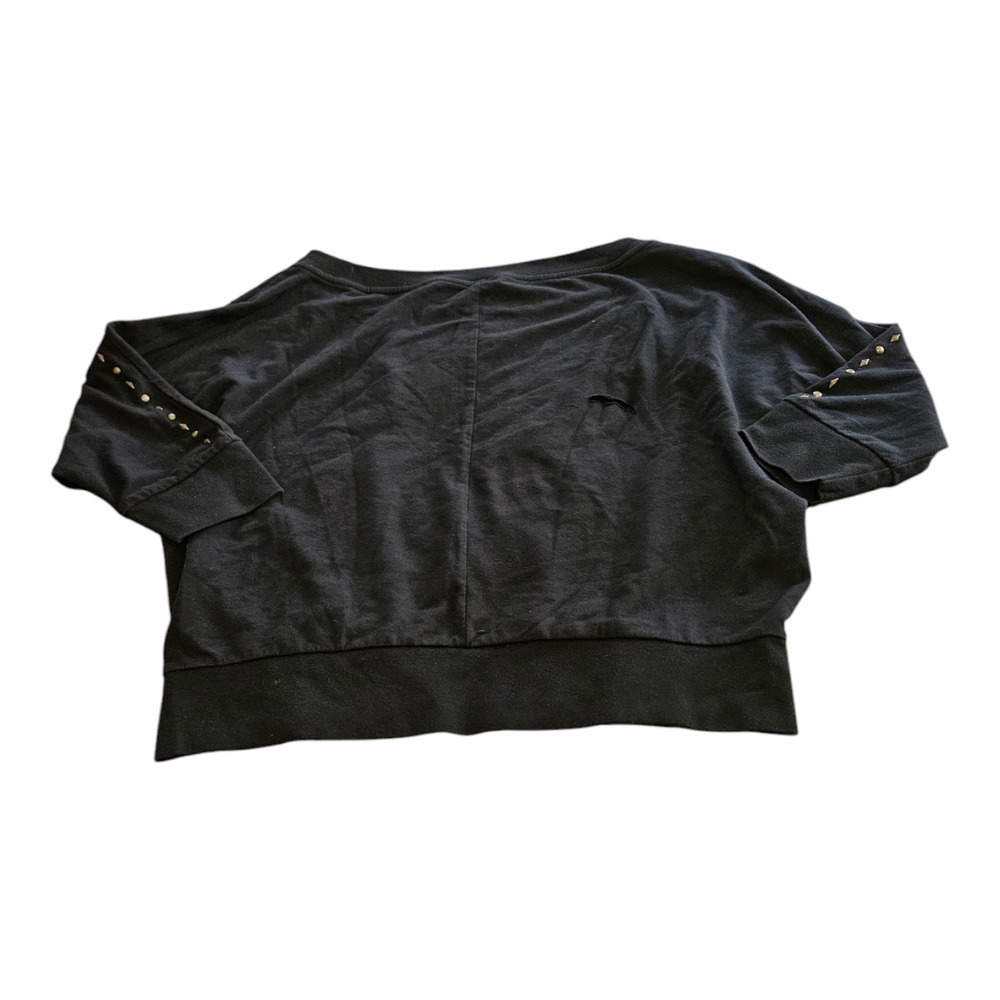 New York & Company Medium Black Long Sleeve Pullover Sweater *major flaws*